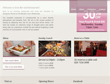 Tablet Screenshot of icon-restaurant.com